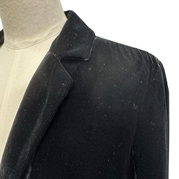 J.Jill Velvet Blazer Jacket Women’s Size S Black Silk Blend - Picture 6 of 14